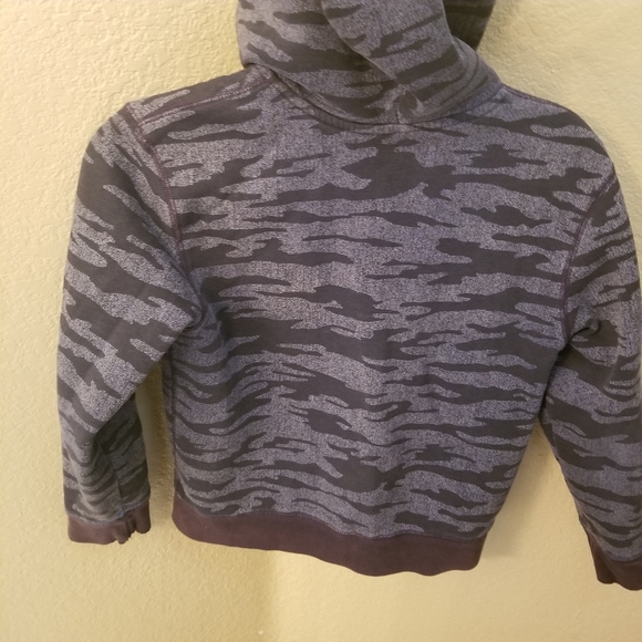 Children's Place navy blue camo fully lined hooded zip up jacket Size M 7/8 - Picture 5 of 11
